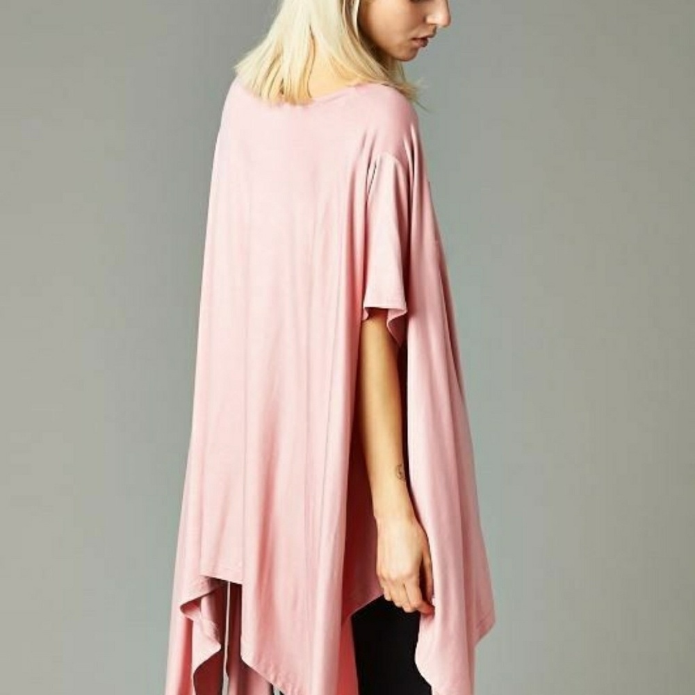 Cherish | Dusty Rose Scoop Neck PIKO Tunic